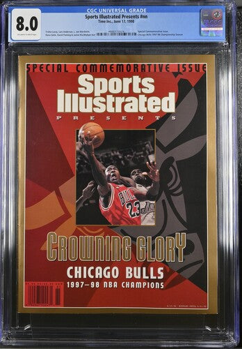 1998 Sports Illustrated Presents CGC 8.0 Newsstand Chicago Bulls '97/98 Championship Season