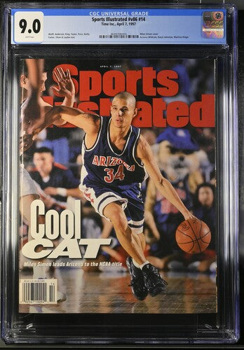 1997 Sports Illustrated Graded Magazine CGC 9.0 Miles Simon Newsstandm POP 1