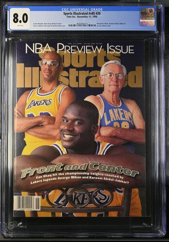 1996 Sports Illustrated Magazine CGC 8.0 O'Neal / Abdul-Jabbar / Mikan Newsstand