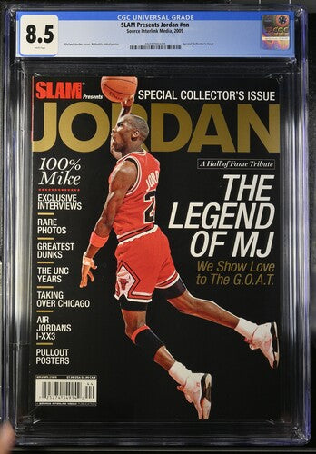 2009 SLAM Presents Jordan Newsstand Magazine CGC 8.5 Special Collector's Issue