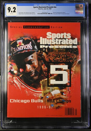 1997 Sports Illustrated Presents Chicago Bulls Championship Season Graded Magazine CGC 9.2