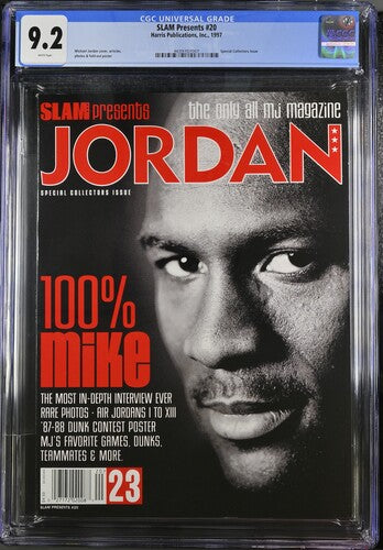 1997 SLAM Presents Jordan #20  Magazine CGC 9.2 Special Collector's Issue
