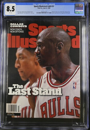 1998 Sports Illustrated Graded Magazine CGC 8.5 NBA Finals Michael Jordan Newsstand