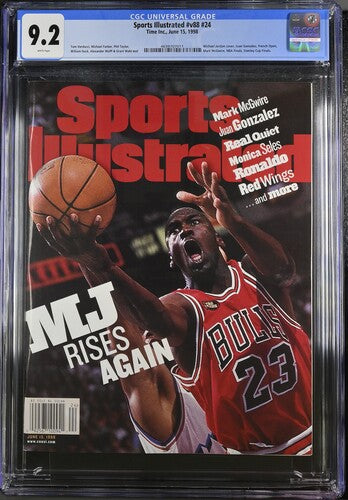 1998 Sports Illustrated Graded Magazine CGC 9.2 Michael Jordan Newsstand