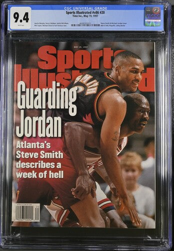 1997 Sports Illustrated  Magazine CGC 9.4 Steve Smith & Michael Jordan Newsstand