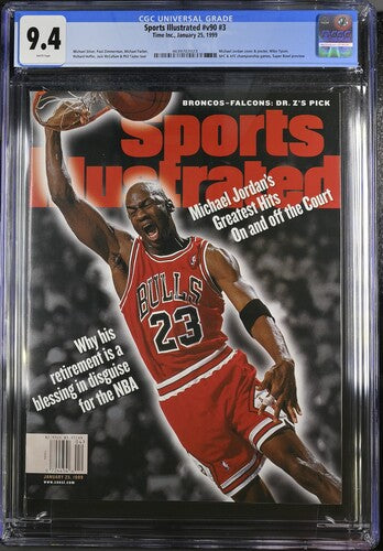 1999 Sports Illustrated Magazine CGC 9.4 Michael Jordan Cover Newsstand