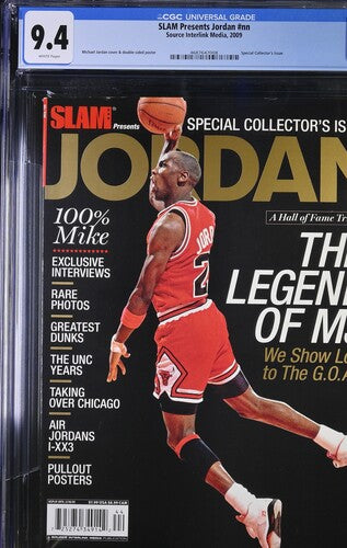 2009 SLAM Presents Jordan Graded Newsstand Magazine CGC 9.4 Top POP