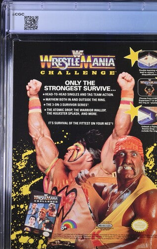 1991 WWF Magazine Graded Newsstand Magazine Hulk Hogan Ultimate Warrior Cover CGC 9.2 POP 2