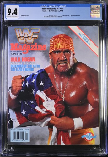 1991 WWF Magazine Graded Newsstand Magazine CGC 9.4 Hulk Hogan Top POP 1