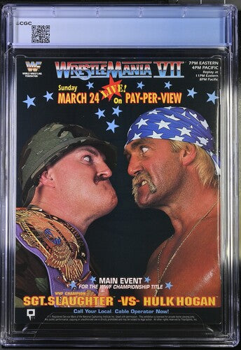 1991 WWF Magazine Graded Newsstand Magazine CGC 9.4 Hulk Hogan Top POP 1