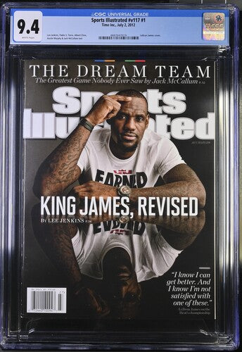 2012 Sports Illustrated v117 #1 Graded Newsstand Magazine CGC 9.4 LeBron James Cover POP 2