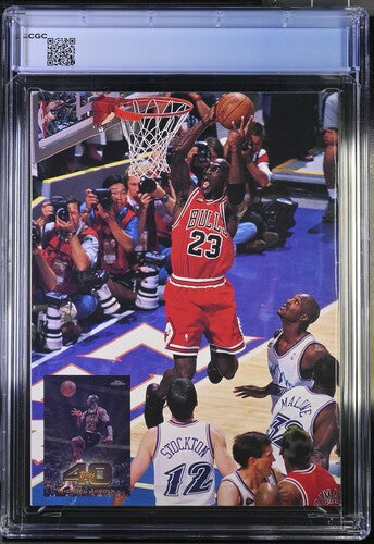 1998 Beckett Basketball Card Monthly #96 Graded Magazine CGC 9.2 POP 8 Michael Jordan Cover