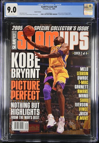 2005 SLAM Presents SLAMUps Vol. 2 Graded Magazine CGC 9.0 Top POP Kobe Bryant