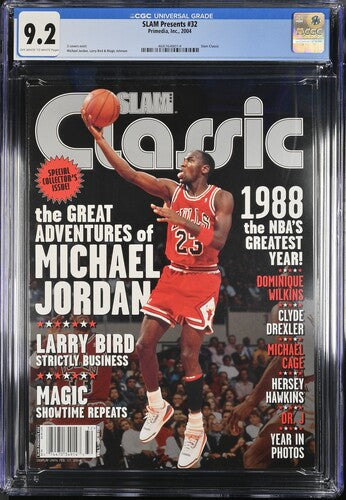2004 SLAM Classic Graded Magazine CGC 9.2 POP 2 Michael Jordan