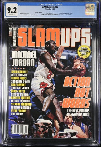 2004 SLAM Presents SLAMUps Graded Magazine CGC 9.2 Top POP Michael Jordan Cover