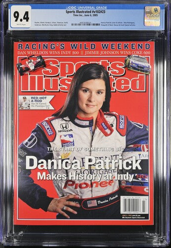 2005 Sports Illustrated v102 #23 Graded Newsstand Magazine CGC 9.4 POP 2 Danica Patrick