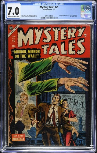 1955 Atlas Comics Mystery Tales #25 Graded Comic Book CGC 7.0 Pre Code Horror