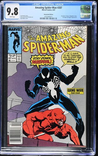 1987 Marvel Comics Amazing Spider-Man #287 Graded Comic Book CGC 9.8 Newsstand Canadian Price Variant