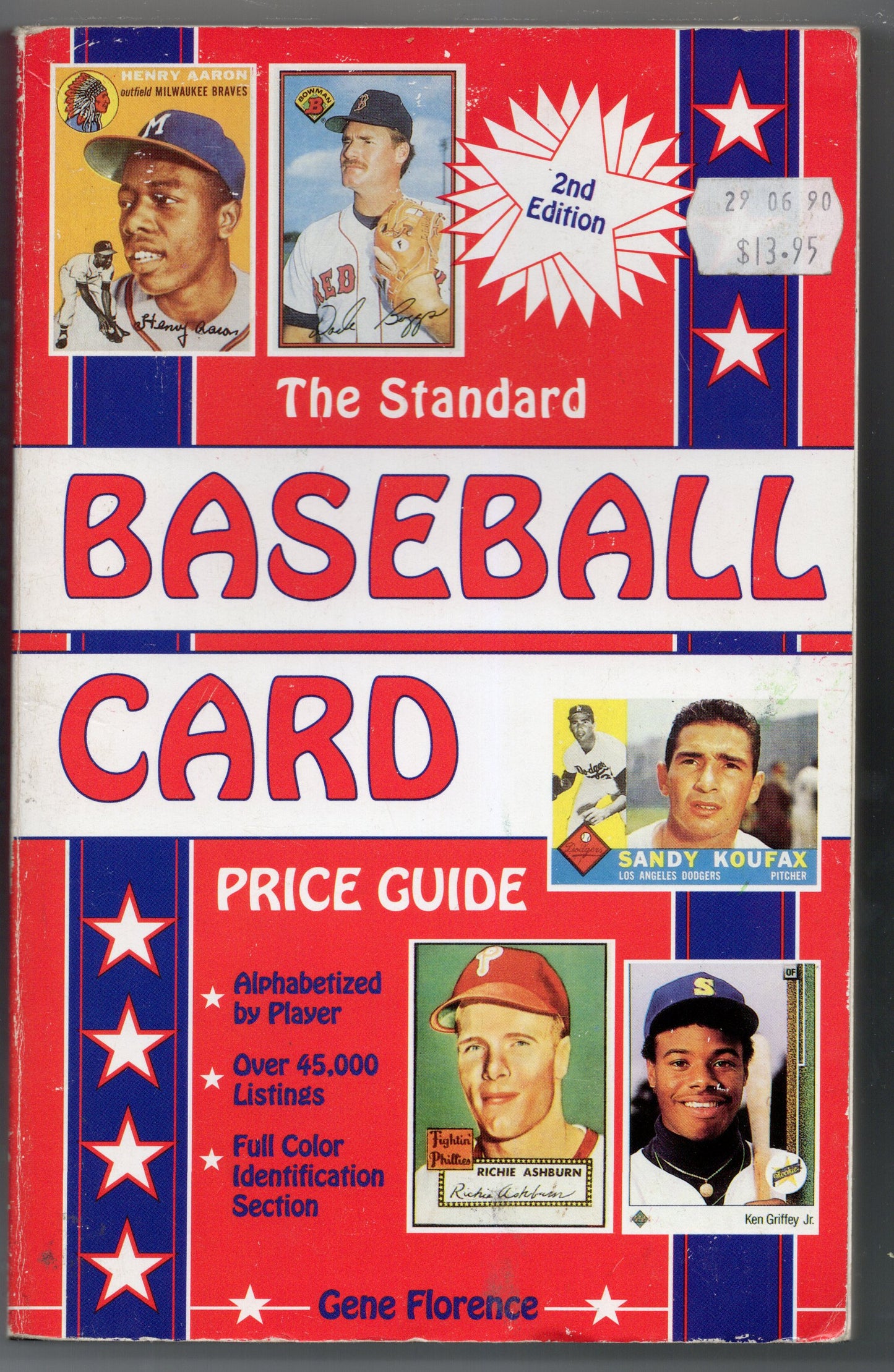 1990 Schroeder Publishing Co. The Standard Baseball Card Price Guide Vintage Paperback