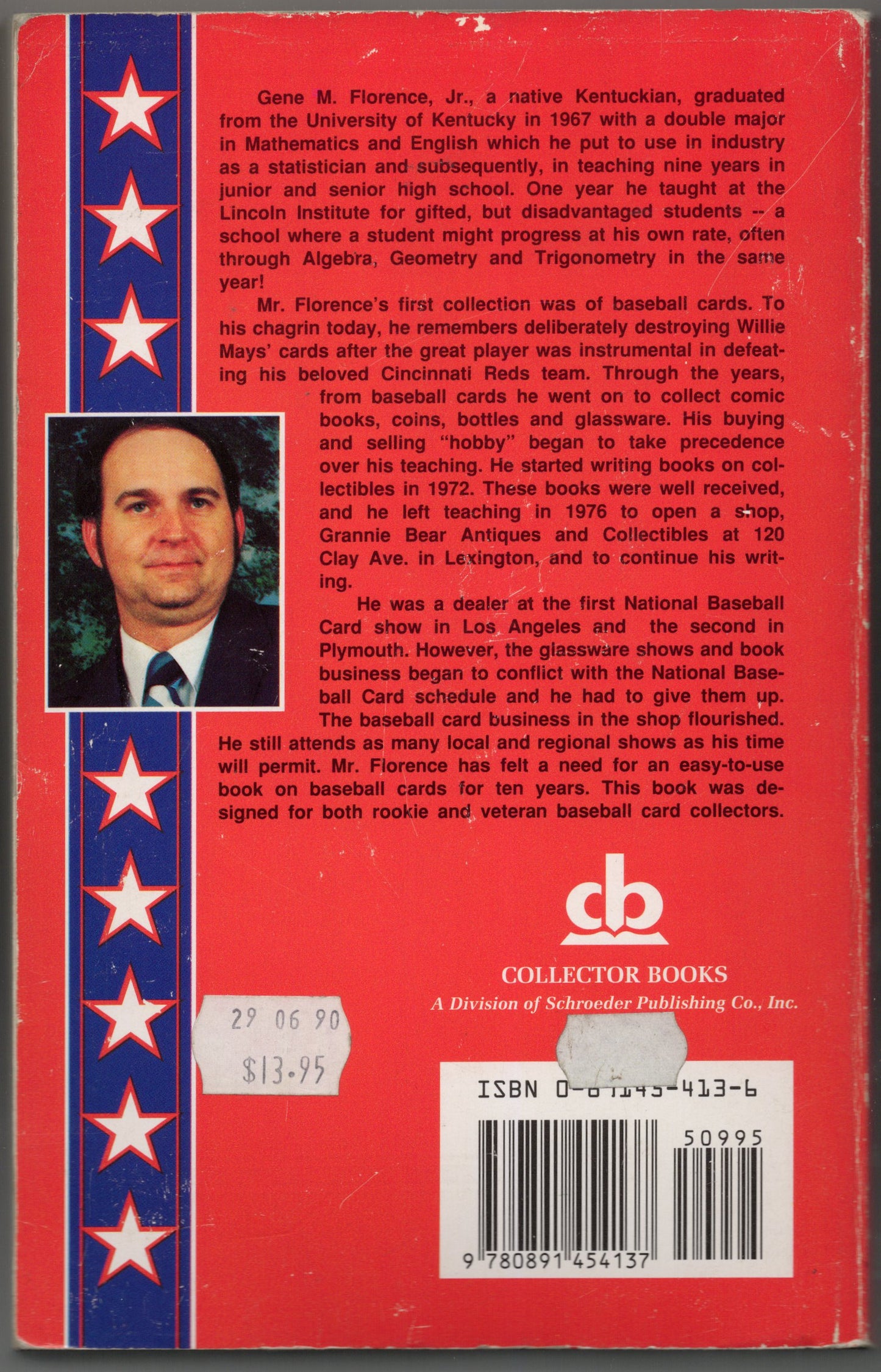 1990 Schroeder Publishing Co. The Standard Baseball Card Price Guide Vintage Paperback