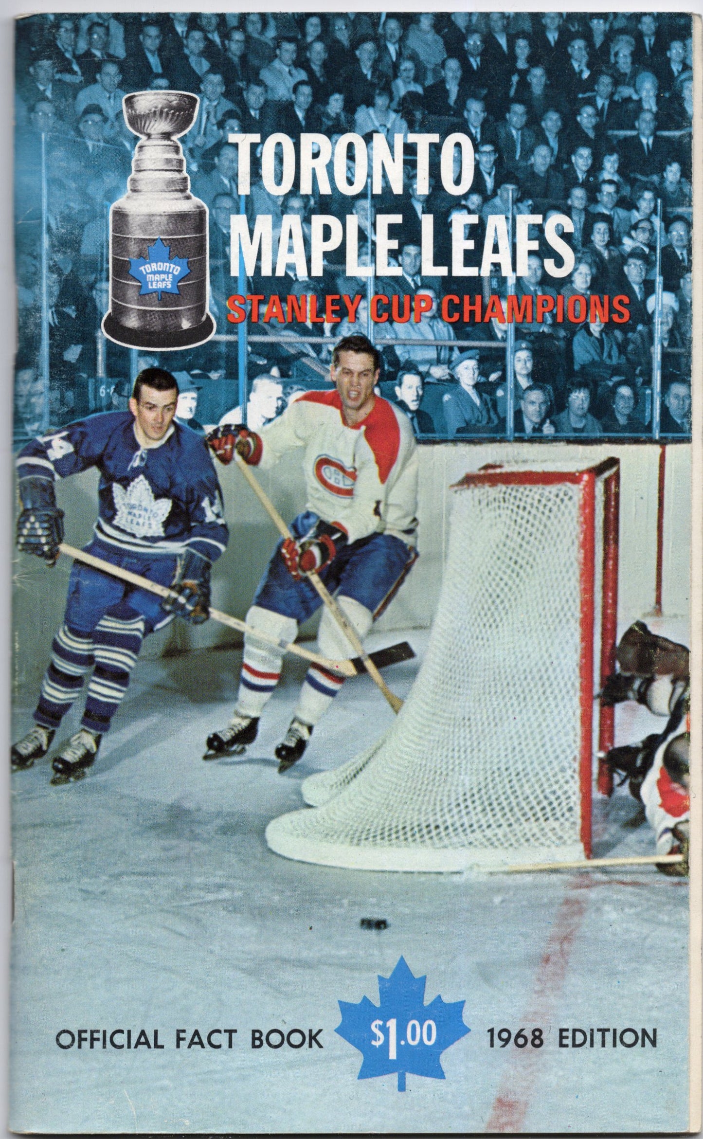 1968 Al Stewart Enterprises Ltd Toronto Maple Leafs Official Fact Book Vintage Paperback