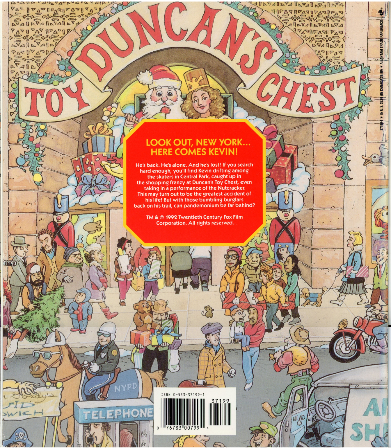 1992 Home Alone 2: Lost in New York Where's Kevin? Vintage Book