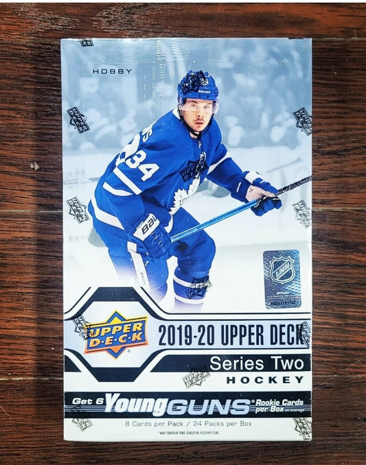 2019-20 Upper Deck Series Two Hockey Card Hobby Box (24 packs) Cale Makar
