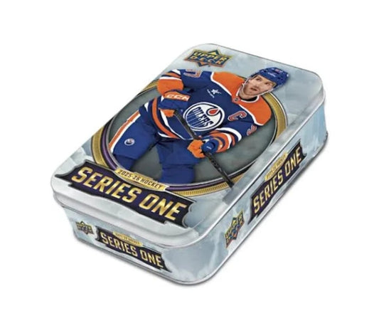 2025/26 Upper Deck Series One Hockey Cards Tin Box (8 Packs)