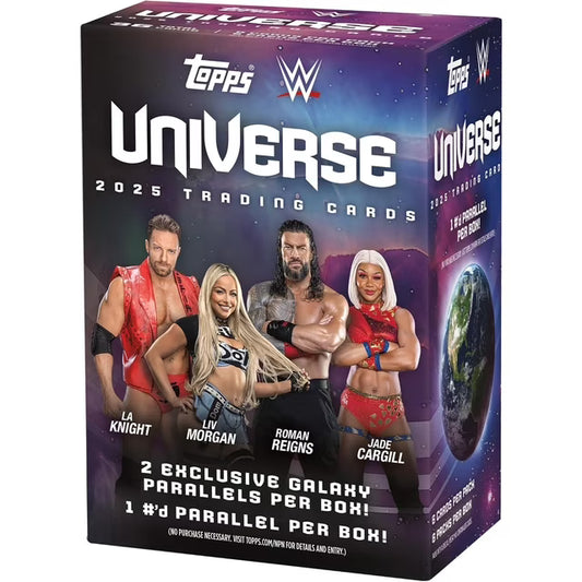 2025 Topps WWE Universe Wrestling Card Blaster Box (6 Packs) Unopened