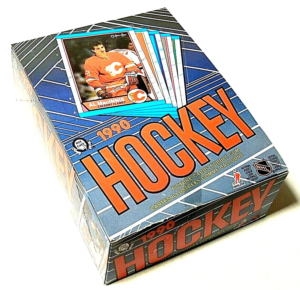 1989/90 OPC O-Pee-Chee NHL Hockey Card Wax Box (48 Packs) Joe Sakic, Brian Leetch Rookie