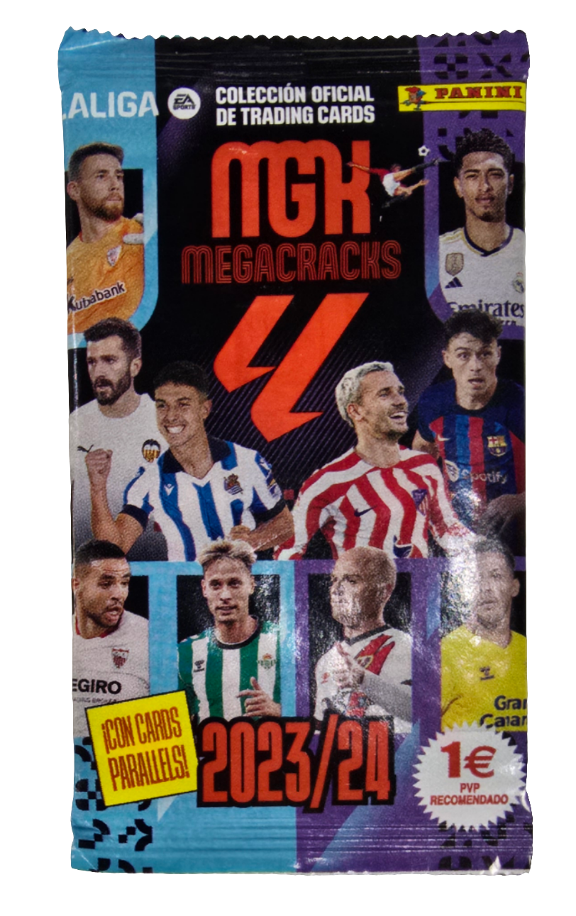 2023/24 Panini Laliga Soccer Megacracks Hobby Pack (6 Cards)