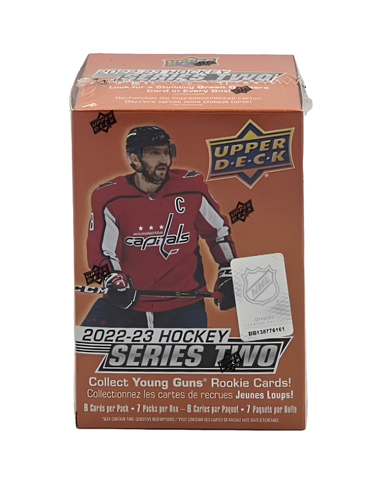 2022/23 Upper Deck Hockey Cards Series Two Blaster Box (8 Packs)