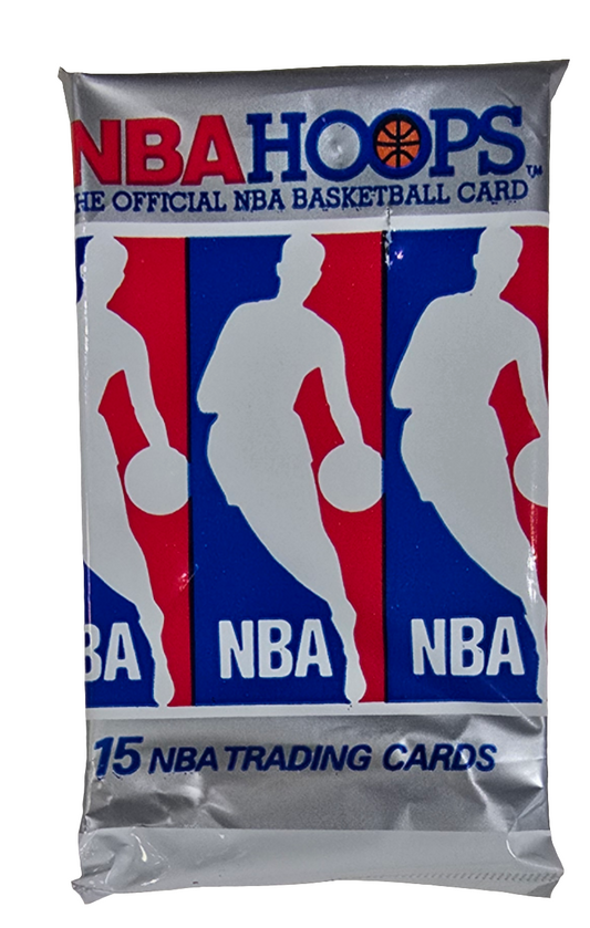 1990/91 Hoops NBA Basketball Series One Hobby Pack (15 Cards) Possible Menendez Brothers