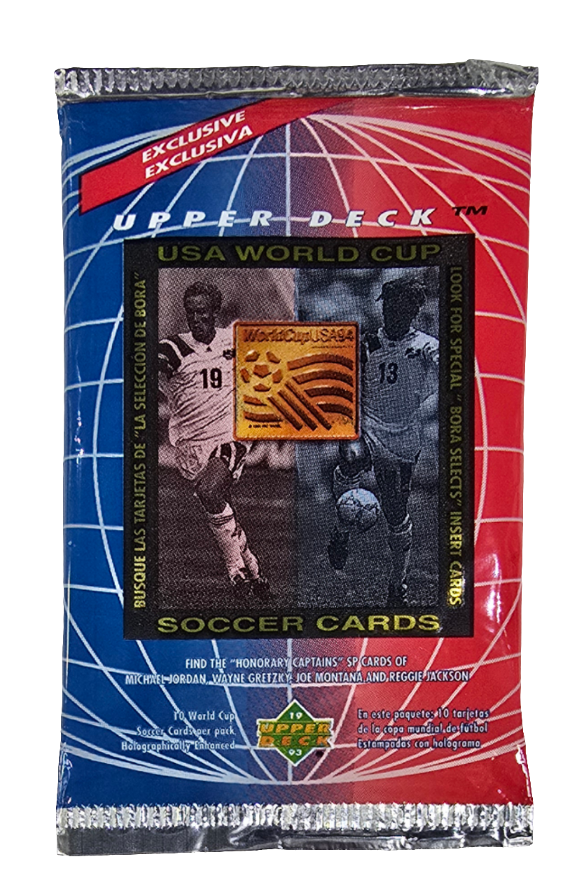 1994 Upper Deck World Cup Soccer Hobby Pack (10 Cards)