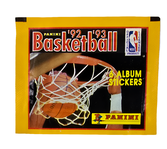 1992/93 Panini Basketball Sticker Pack (6 Stickers) Possible Shaquille O'Neal Rookie