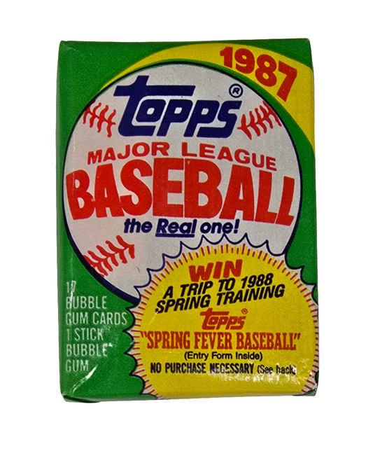 1987 Topps Baseball Wax Pack (17 Cards) Possible Bo Jackson Rookie