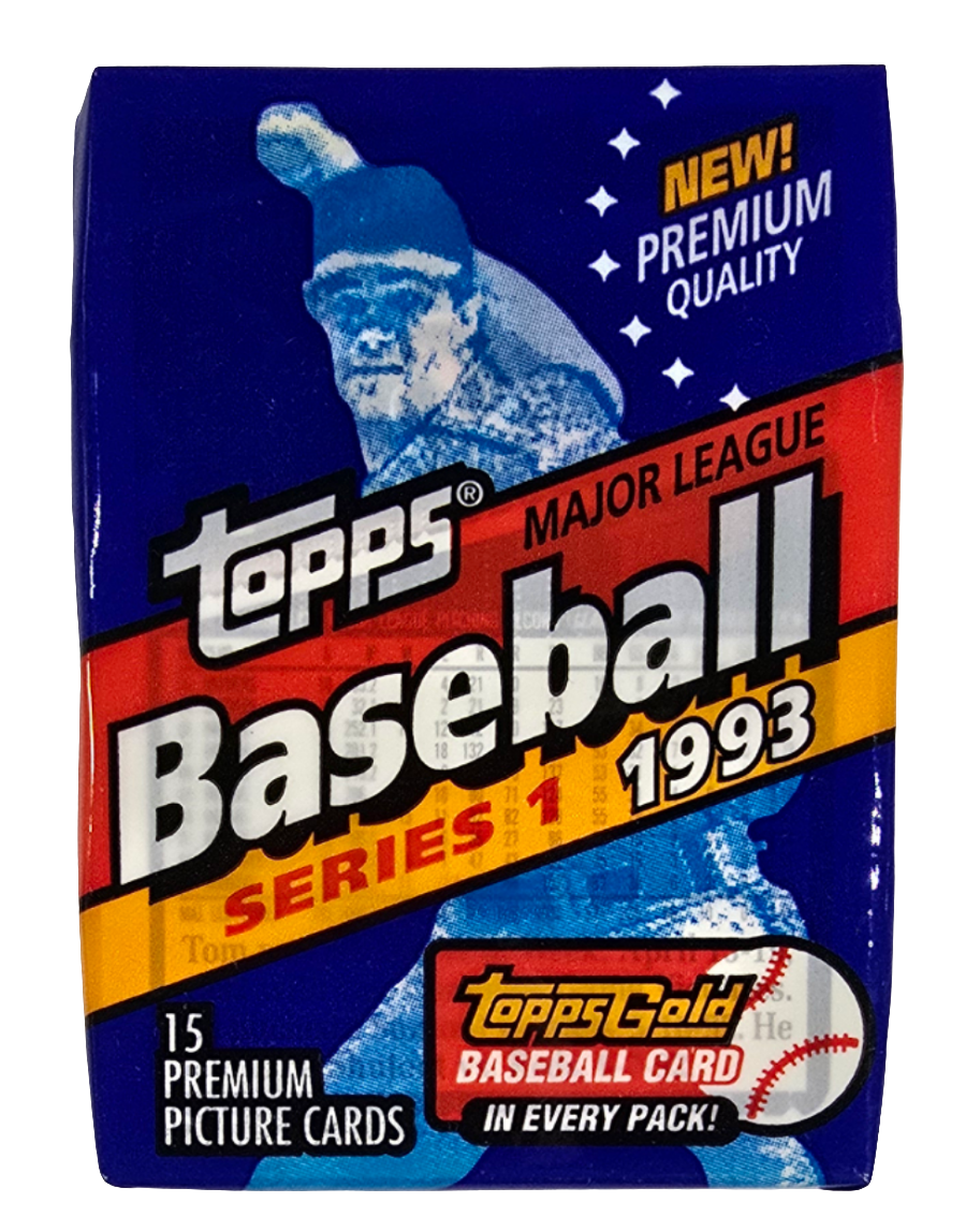 1993 Topps Baseball Series One Baseball Wax Pack (15 Cards) Possible Derek Jeter Rookie