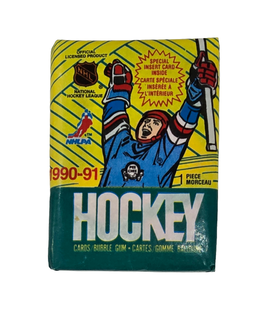 1990/91 O-Pee-Chee Hockey Trading Card Pack Possible Federov Rookie