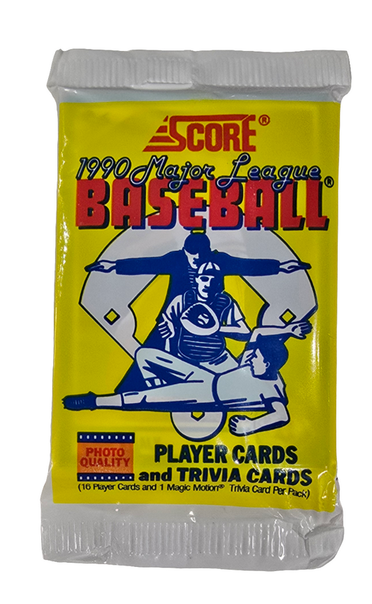 1990 Score Baseball Hobby Pack (16 Cards) Possible Bo Jackson Football Gear