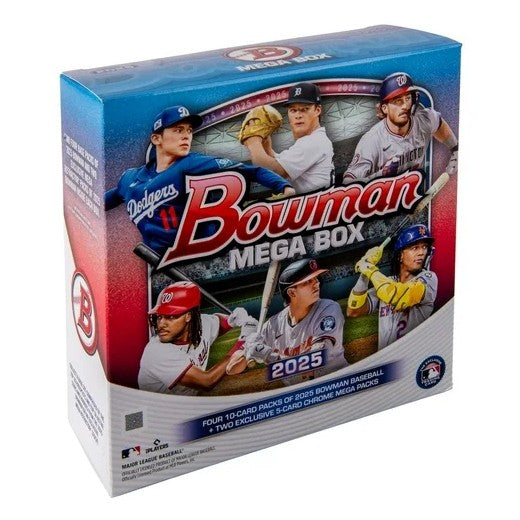 2025 Bowman MLB Baseball Mega Box (50 Cards) Sealed