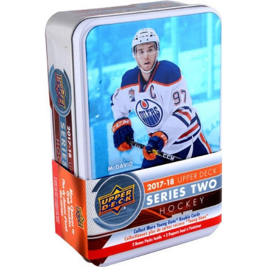 2017/18 Upper Deck NHL Hockey Card Series 2 Tin (14 Packs) Sealed