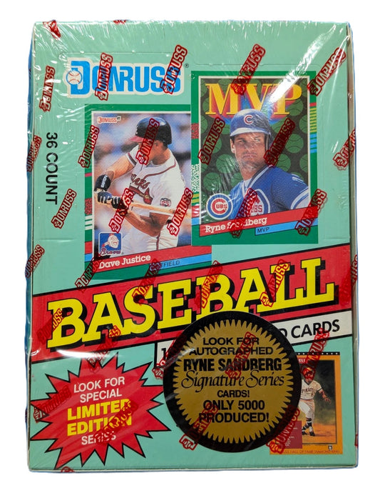 1991 Donruss MLB Baseball Card Series Two Wax Box (36 Packs) Sealed Possible Ryne Sandberg Autograph
