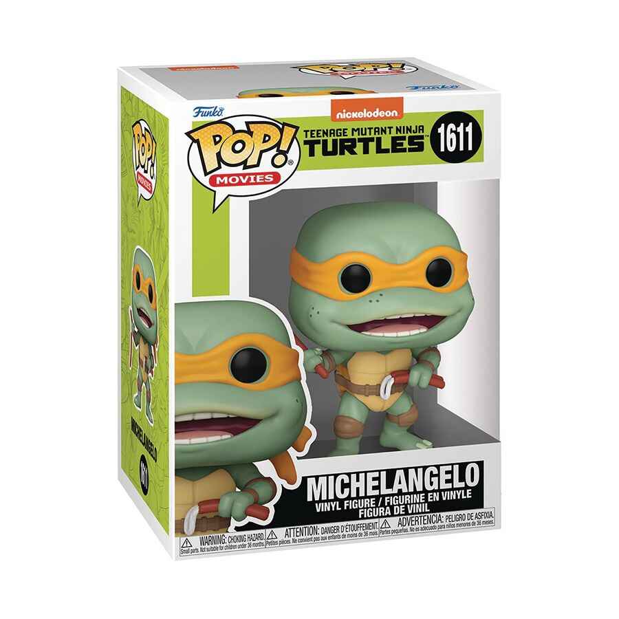 2024 Funk Pop! Movies Teenage Mutant Ninja Turtles Michelangelo #1611 Vinyl Figure (Opened)