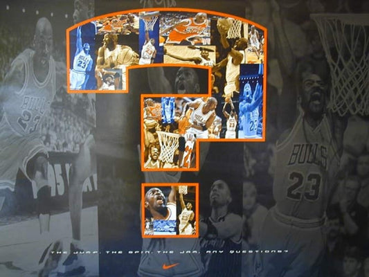 1995 Vintage Nike Michael Jordan Any Questions Poster (Sealed)