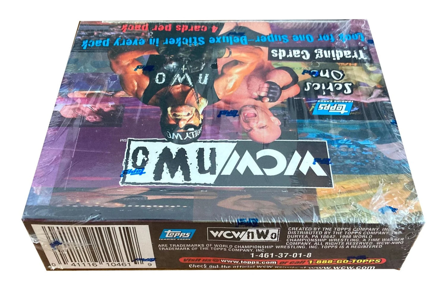 1998 Topps WCW NWO Series One Wrestling Trading Card Box (24 Packs) Sealed Jericho Rookie