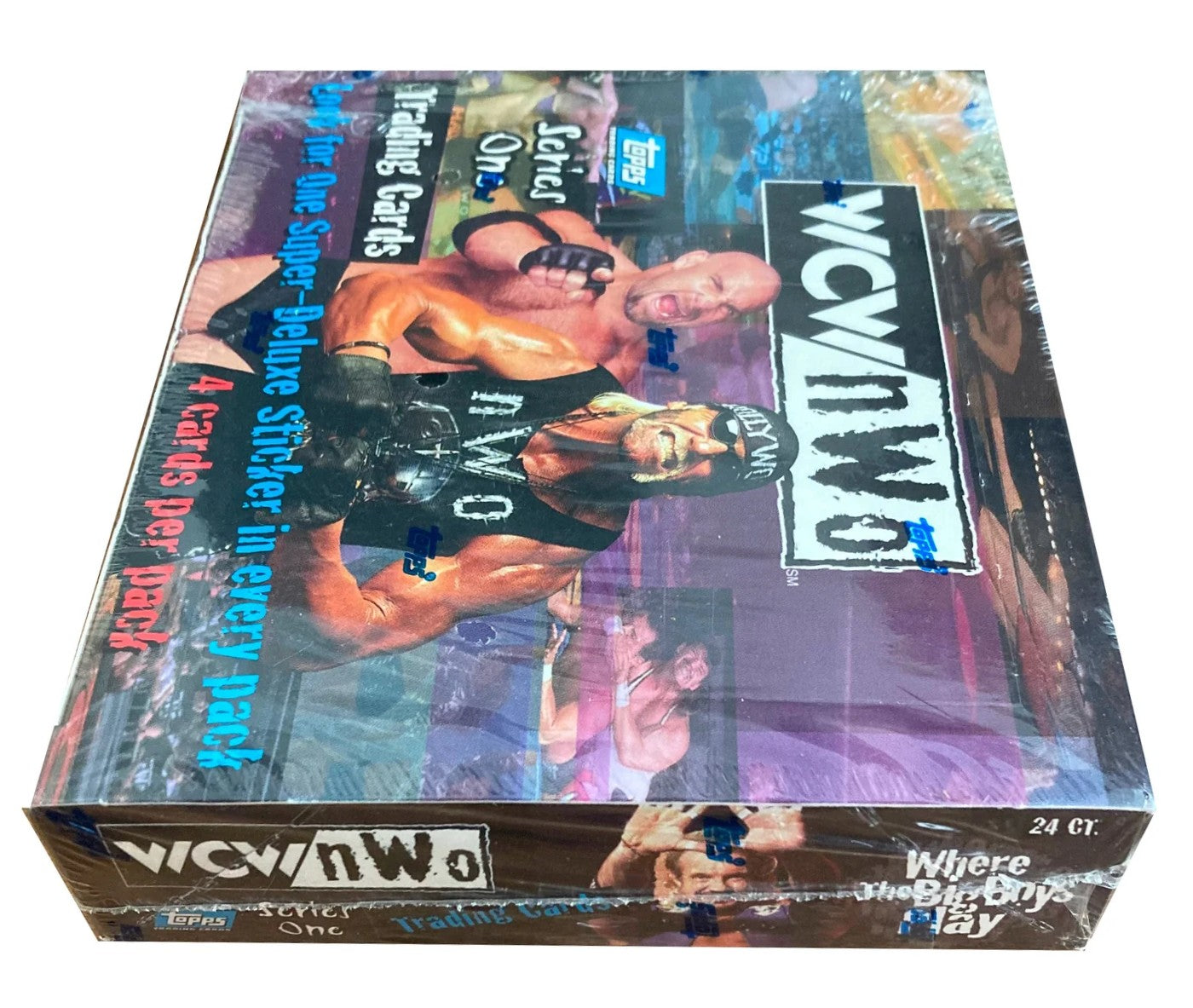 1998 Topps WCW NWO Series One Wrestling Trading Card Box (24 Packs) Sealed Jericho Rookie