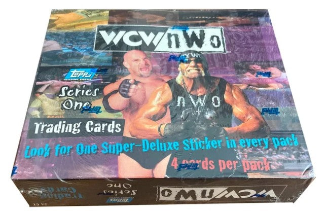 1998 Topps WCW NWO Series One Wrestling Trading Card Box (24 Packs) Sealed Jericho Rookie