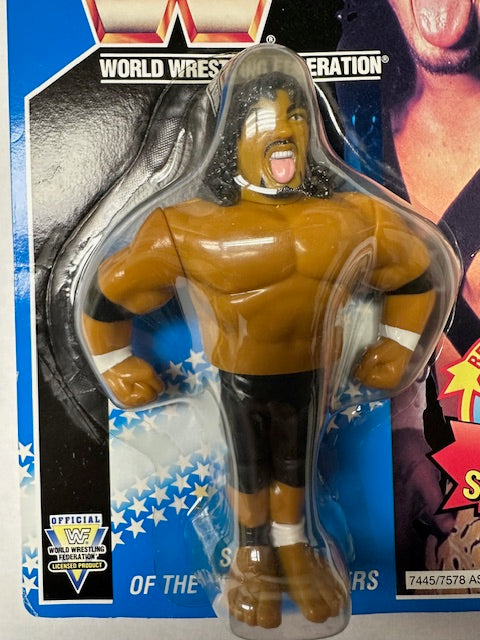 1993 Hasbro Samu of the Head Shrinkers WWF WWE Wrestling Action Figure MOC Sealed
