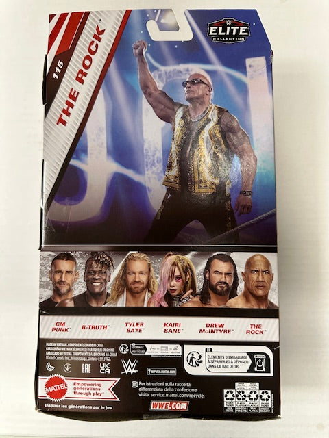 2024 Mattel The Rock Elite WWF WWE Wrestling Action Figure MOC Sealed