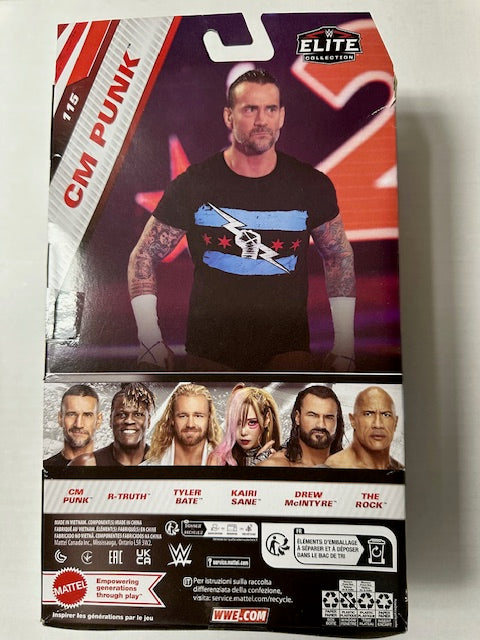 2024 Mattel CM PunkElite WWF WWE Wrestling Action Figure MOC Sealed